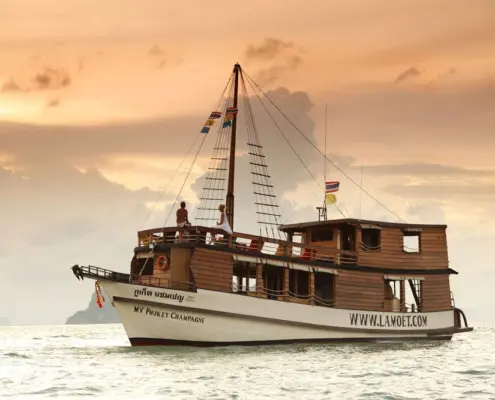 MV Champagne SSP Sun und Sunset Boot Tour