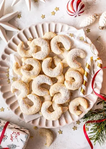 Vanillekipferl Bild mit Vanillekipferl